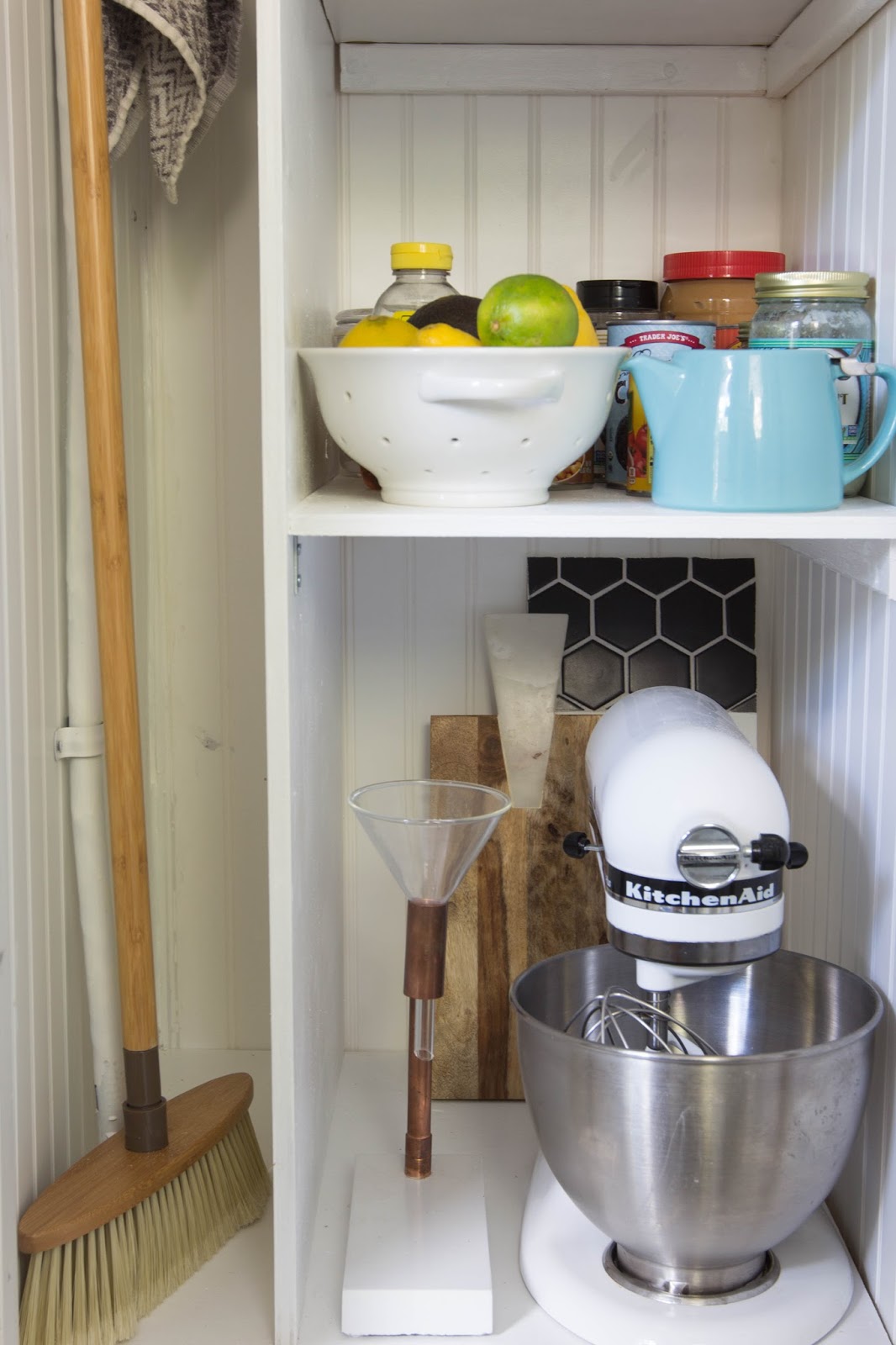 Turning A Water Heater Closet Into A Pantry Before & After Rooney
